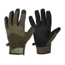 Helikon - Утеплені тактичні рукавички Impact Duty Winter Mk2 - чорні/зелені - RK-ID2-NE-0201B