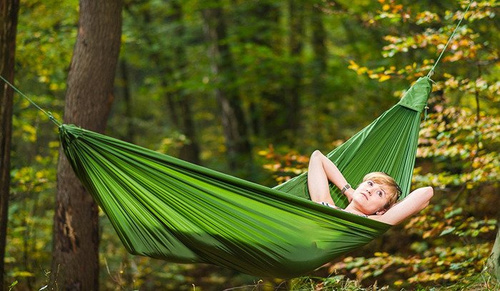 Lesovik - Туристичний гамак ДУЧ з підвісом - Treetop Green