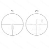 Vector Optics - Приціл Continental x6 4-24 FFP Ranging - 56 мм - чорний - SCFF-40