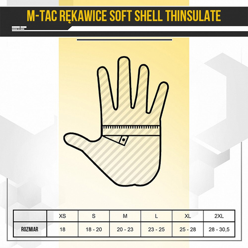 M-Tac - Тактичні рукавички Soft Shell Thinsulate - Оливковий - 90308001