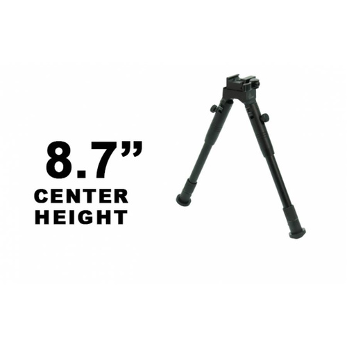 Leapers - Стрілецька сошка UTG® з кріпленням Picatinny QD - 8,7-10,6" - Чорний - TL-BP69SQ
