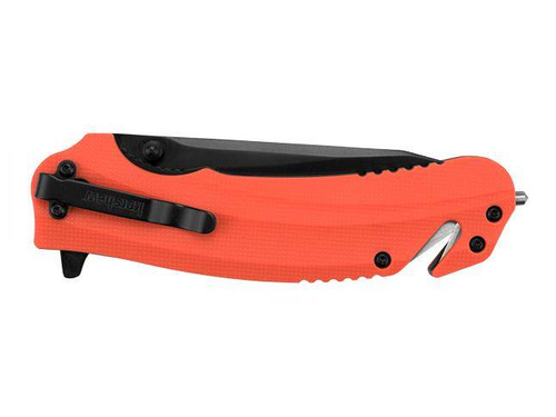 Kershaw - Рятувальний ніж Barricade 8650 - 8Cr13MoV - помаранчевий - 8650