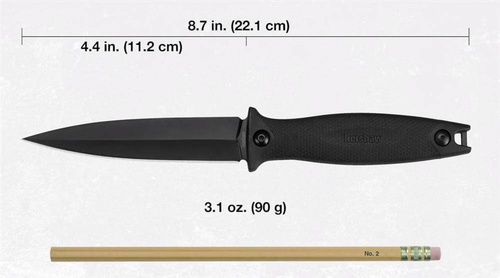 Kershaw - Тактичний ніж Secret Agent - Dagger - чорний - 4007