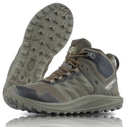 Merrell - Трекінгові черевики Nova 3 Tactical Mid - Водонепроникний - Dark Olive - J005053