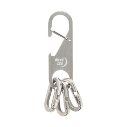 Nite Ize - Брелок з карабіном Z-Rack Keychain Bottle Opener - сталь - срібло - ZRB-11-R6