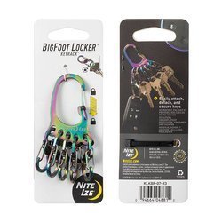 Nite Ize - Карабін для ключів BigFoot Locker™ KeyRack™ - Spectrum - KLKBF-07-R3