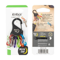 Nite Ize - Карабін для ключів KeyRack™ S-Biner® - KRK2-01-R6