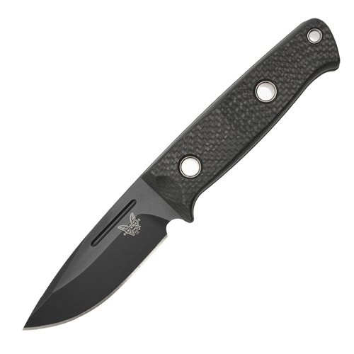 Benchmade - ніж для виживання 165BK Mini Bushcrafter - CPM-CruWear - чорний - 165BK - військове