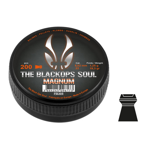 Black Ops - Куля для пневматичної гвинтівки Soul Magnum - 5,5 мм - 200 шт. - PB305 - Кулі пневматичні