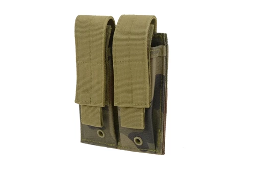 GFC Tactical - Подвійний підсумок для пістолета - MOLLE - Нейлон - Wz. 93 PL Woodland - GFT-19-011404 - Підсумки для магазинів і патронів