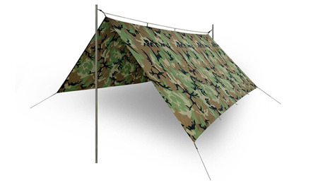 Helikon - Брезент, брезент для бівуаку Supertarp® - 300 x 300 см - Woodland - PO-STP-PO-03 - Брезенти і тенти