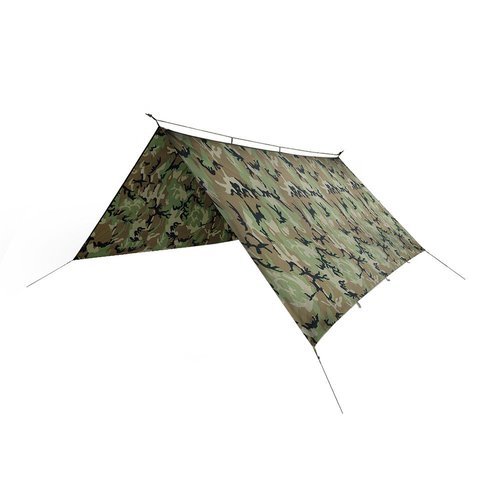 Helikon - Брезент, брезент для бівуаку Supertarp Small® - 250 x 200 см - Woodland - PO-STS-PO-03 - Брезенти і тенти