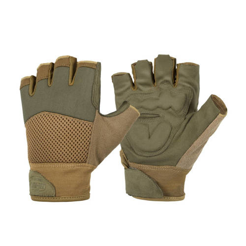 Helikon - Тактичні рукавички Half Finger Mk2 - Olive Green / Coyote - RK-HF2-NE-0211A - Рукавиці тактичні