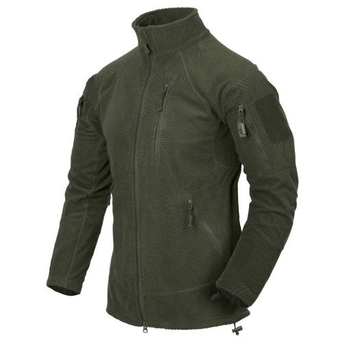 Helikon - Толстовка флісова Alpha Tactical Grid Fleece - Olive Green - BL-ALT-FG-02 - Куртки і кофти флісові Helikon-Tex