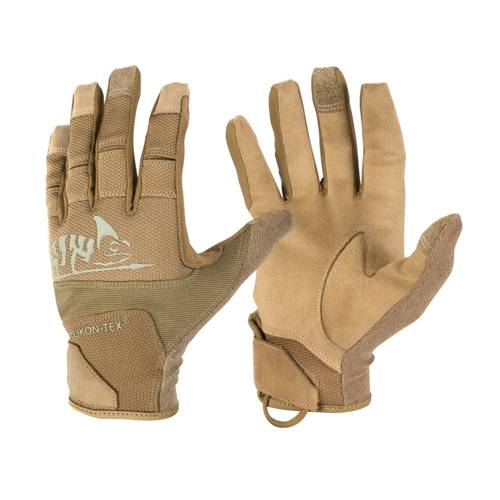 Helikon - Рукавиці тактичні Range Tactical Gloves Hard® - Coyote / Adaptive Green - RK-RNG-PO-1112A - Рукавиці тактичні