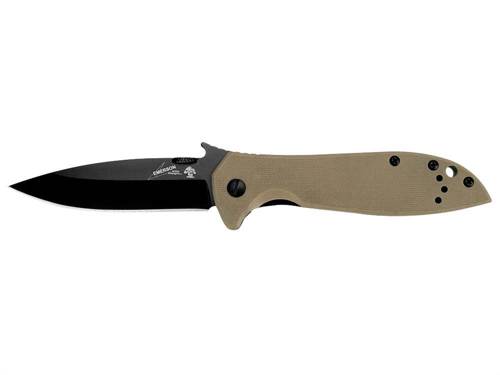 Kershaw - Тактичний ніж Emerson 6054BRNBLK - 8Cr14MoV - чорний - 6054BRNBLK - Ножі зі складаним лезом