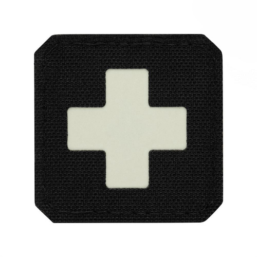 M-Tac - Нашивка Medic Cross Laser Cut - Black/GID - 51122299 - Група крові, медичні