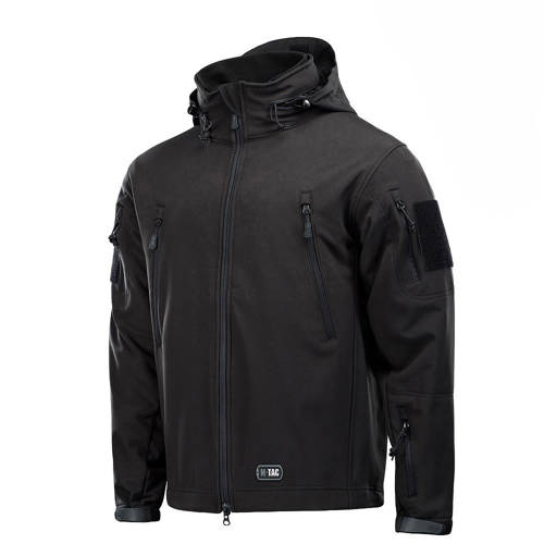 M-Tac - Куртка Softshell з флісовою підкладкою - чорна - MTC-SJWL-BK - Військові куртки