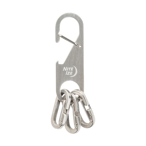 Nite Ize - Брелок з карабіном Z-Rack Keychain Bottle Opener - сталь - срібло - ZRB-11-R6 -  Брелоки