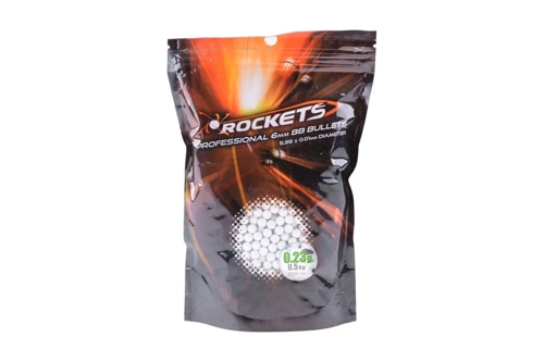 Rockets - Кулі для реплік ASG Professional 0,23г - 6мм - 2200 куль - Білі - ROC-16-002046 - Кульки 0,23 г