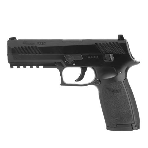 Sig Sauer - Пістолетний волейбольний м'яч Sig P320® - Зворотний удар - 4,5 мм - чорний - AIR-P320-177-30R-BLK - Пневматичні пістолети