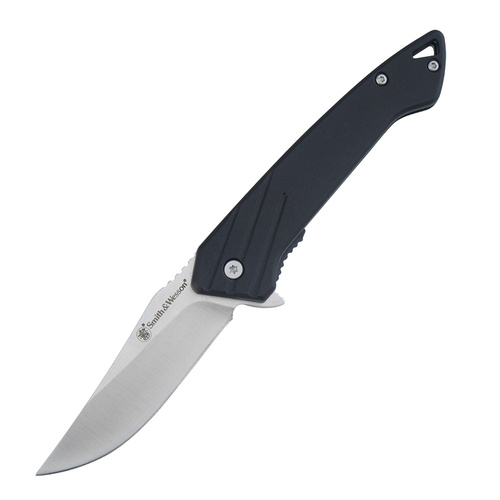 Smith & Wesson - Black Ops Recurve Folder - 7Cr - чорний - 1209516 - Ножі зі складаним лезом