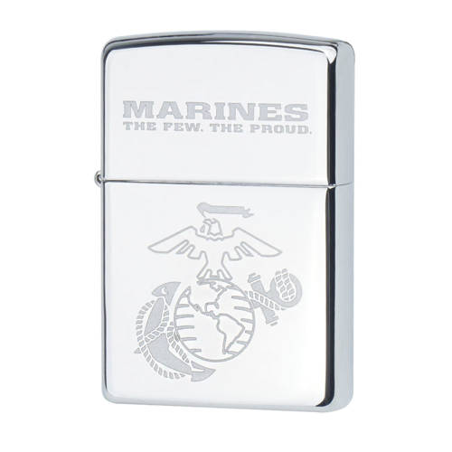 Zippo - Запальничка для бензину Marines - Високоякісний польський хром - Z28478 - Запальнички